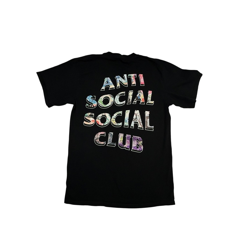 Anti Social Social Club T-Shirt Men Medium All My Friends Are Dead Black Graphic